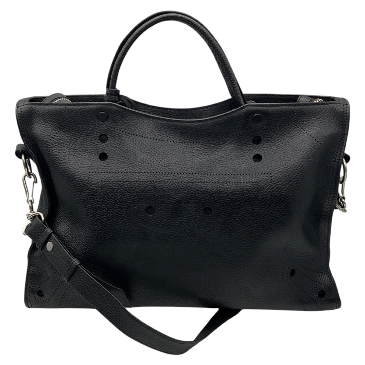 Balenciaga Black Stud Free Blackout AJ City Bag