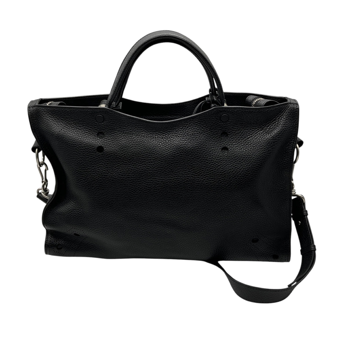 Balenciaga Black Stud Free Blackout AJ City Bag