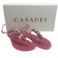 Load image into Gallery viewer, Casadei Beah Pinkhouse Jeweled Jelly Sandals
