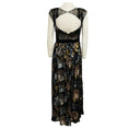 Load image into Gallery viewer, Badgley Mischka Black / Copper / Bronze Metallic Sequin Embellished Gown
