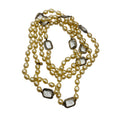 Load image into Gallery viewer, Chanel Vintage 1981 Clear Jumbo Crystal Station and Pearl Long Strand Sautoir Necklace
