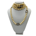 Load image into Gallery viewer, Chanel Vintage 1981 Clear Jumbo Crystal Station and Pearl Long Strand Sautoir Necklace
