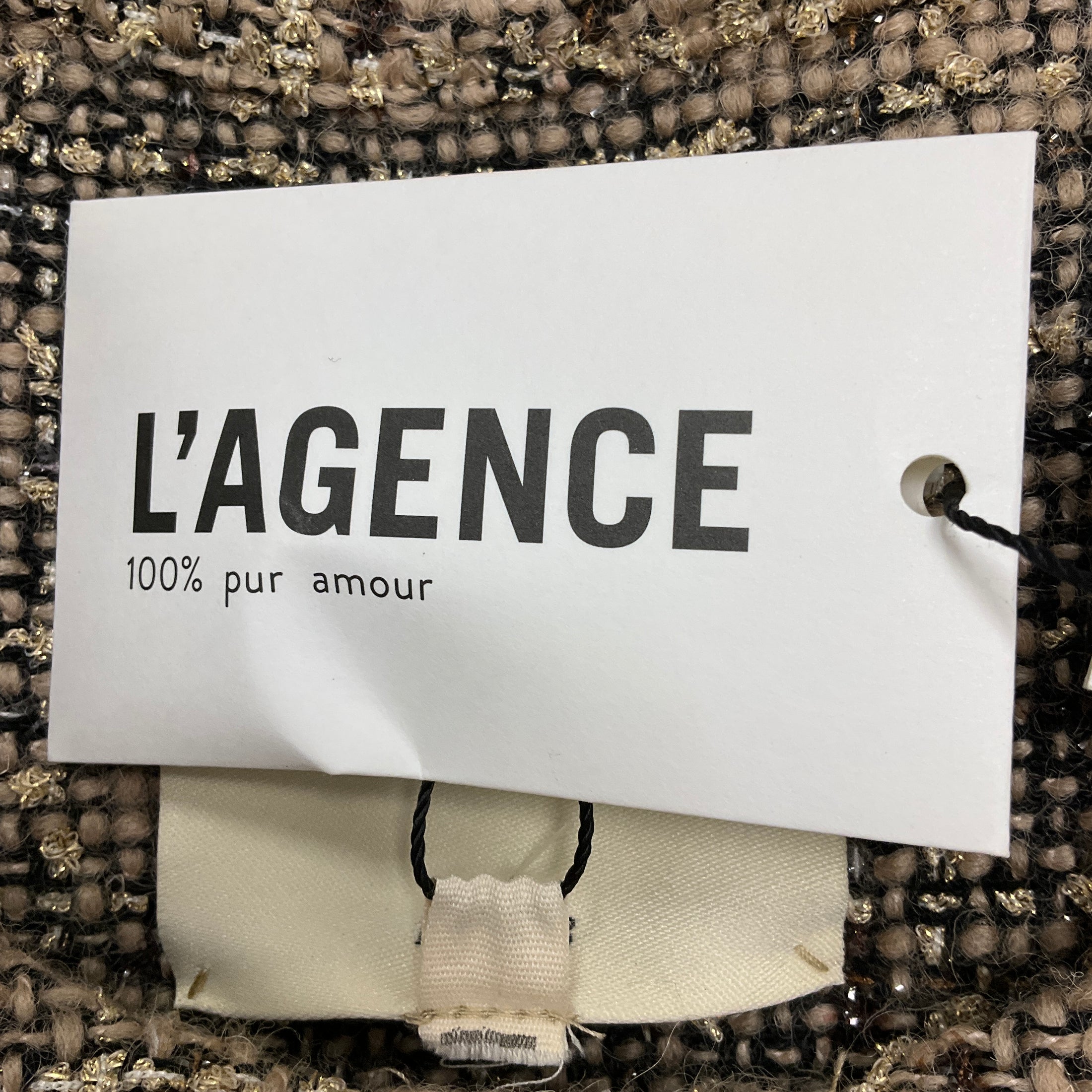 L'Agence Camel Tweed Uma Vest