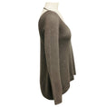 Load image into Gallery viewer, Brunello Cucinelli Taupe Sequined Cashmere and Silk Knit Long Sleeved V-Neck Pullover Sweater
