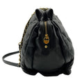 Load image into Gallery viewer, Salvatore Ferragamo Black Leather Quilted Shoulder Bag with Bow
