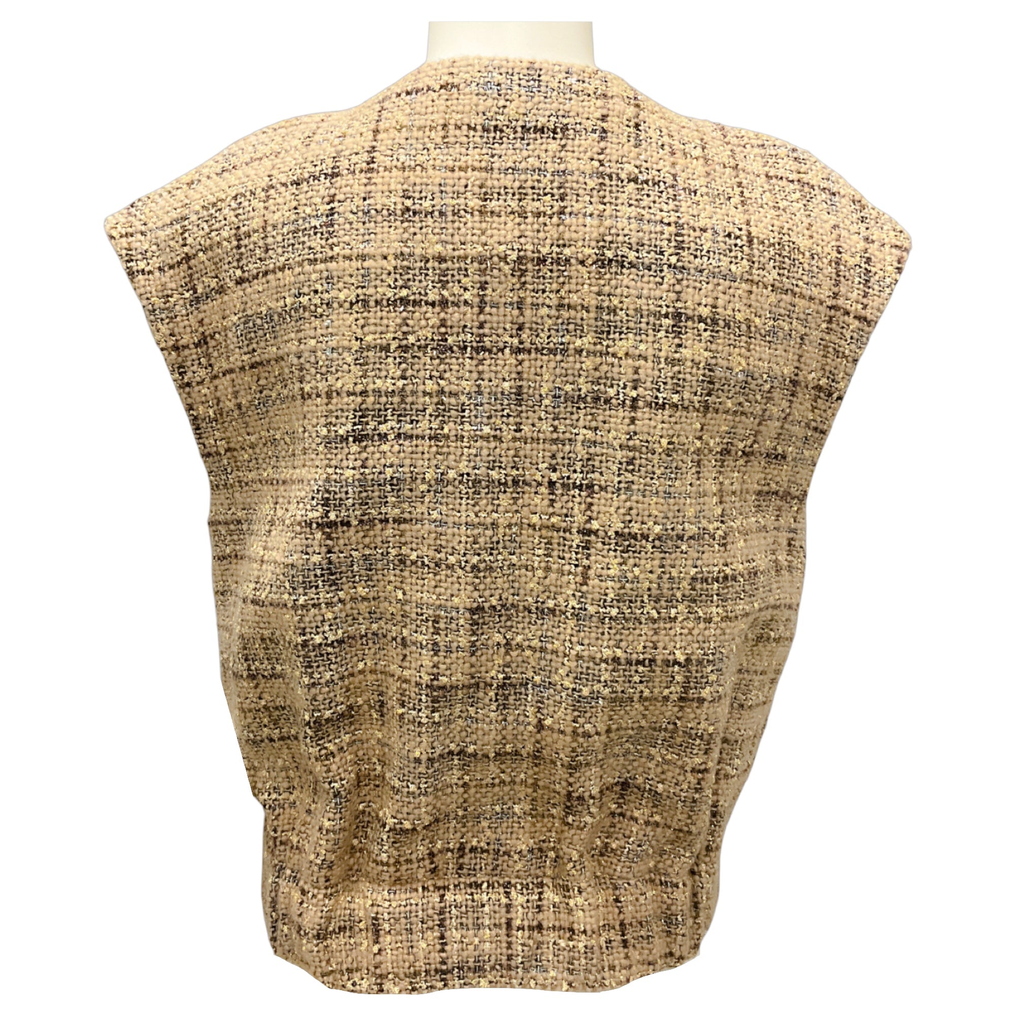 L'Agence Camel Tweed Uma Vest