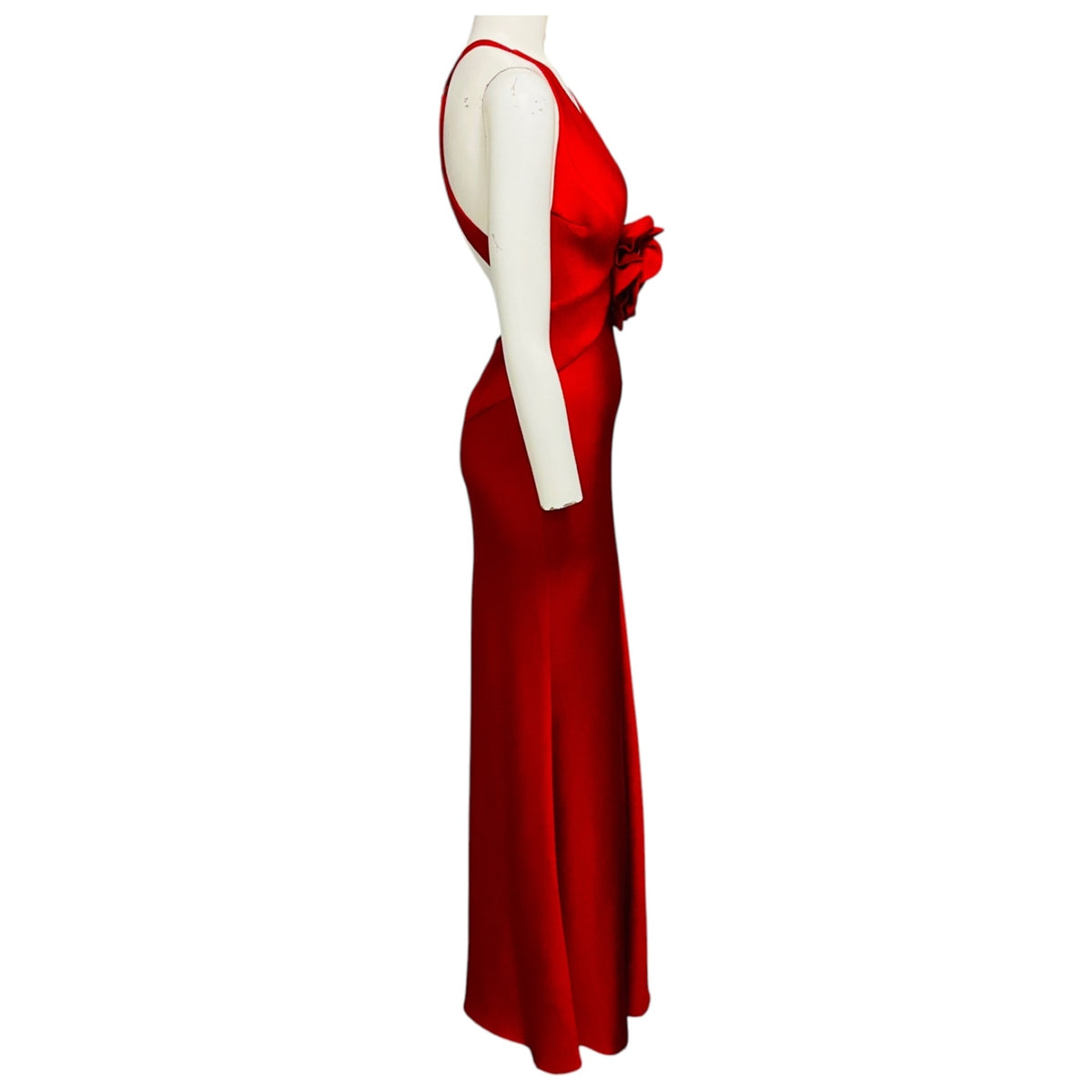 Silvia Tcherassi Rouge Red Daniela Maxi Dress