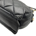 Load image into Gallery viewer, Salvatore Ferragamo Black Leather Quilted Shoulder Bag with Bow
