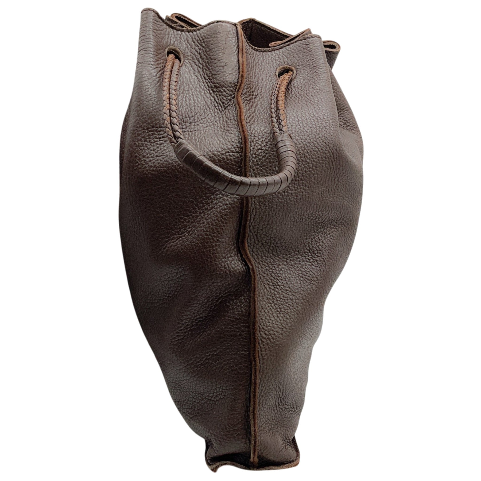 Bottega Veneta Brown Leather Large Pouch Bag