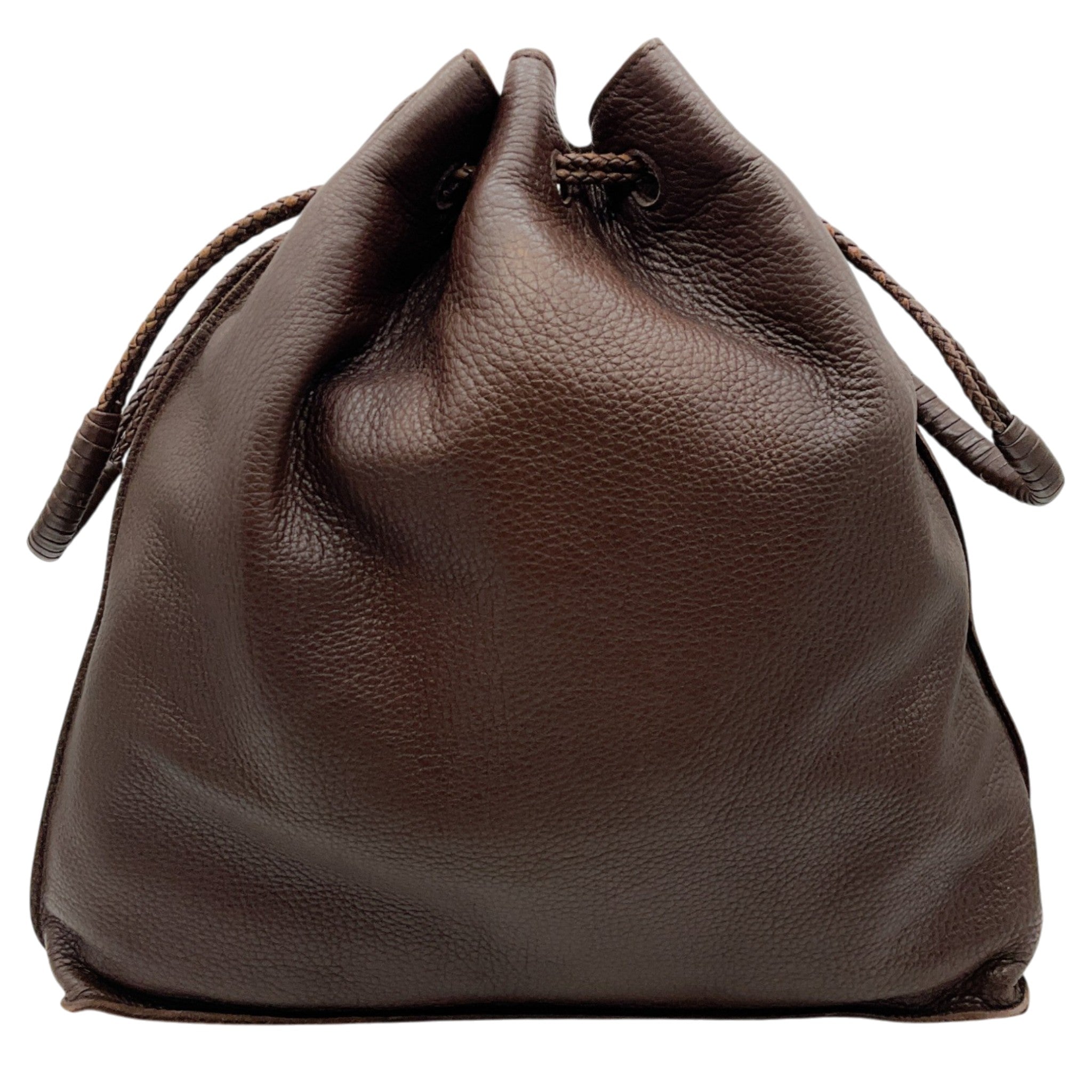 Bottega Veneta Brown Leather Large Pouch Bag