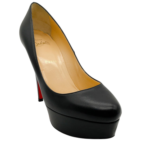 Christian Louboutin Black Leather Bianca 140 Pumps
