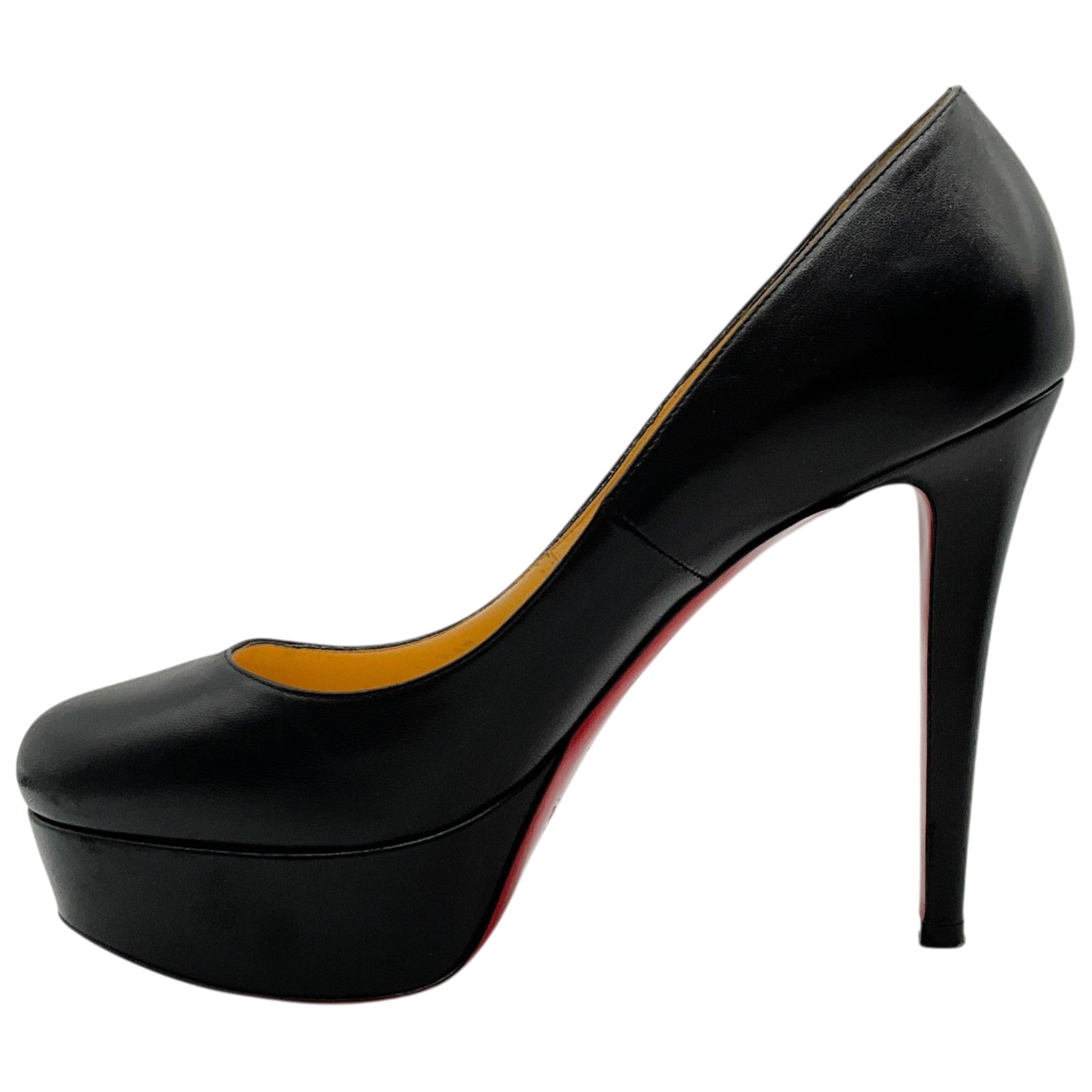 Christian Louboutin Black Leather Bianca 140 Pumps