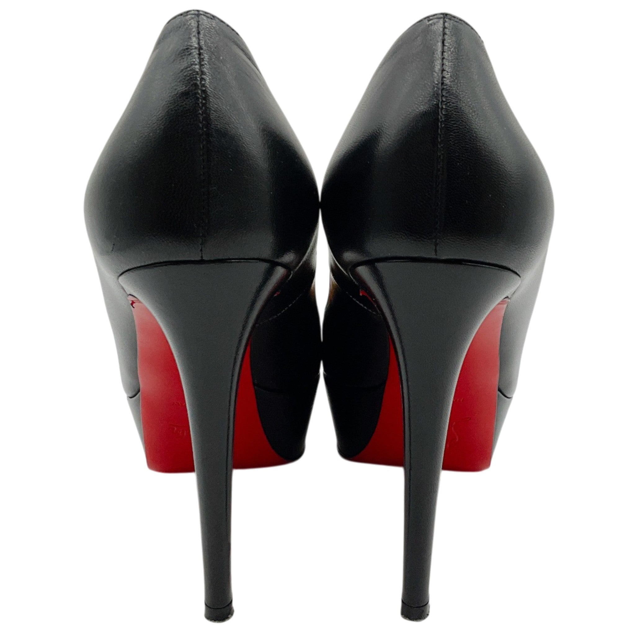 Christian Louboutin Black Leather Bianca 140 Pumps