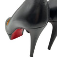 Load image into Gallery viewer, Christian Louboutin Black Leather Bianca 140 Pumps
