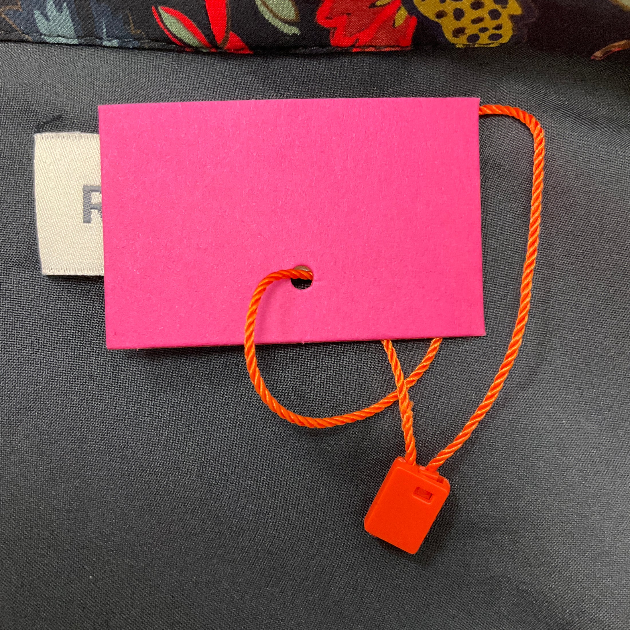 Rhode Black / Red Polly Floral Cut Out Tie Neck Midi Dress