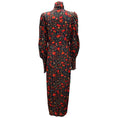 Load image into Gallery viewer, Rhode Black / Red Polly Floral Cut Out Tie Neck Midi Dress
