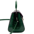 Load image into Gallery viewer, Kwanpen Purple / Green Croc Shoulder Bag
