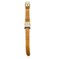 Load image into Gallery viewer, Hermes 2004 Tan / Gold Plated Crocodile Skin Leather 21mm Heure H Watch
