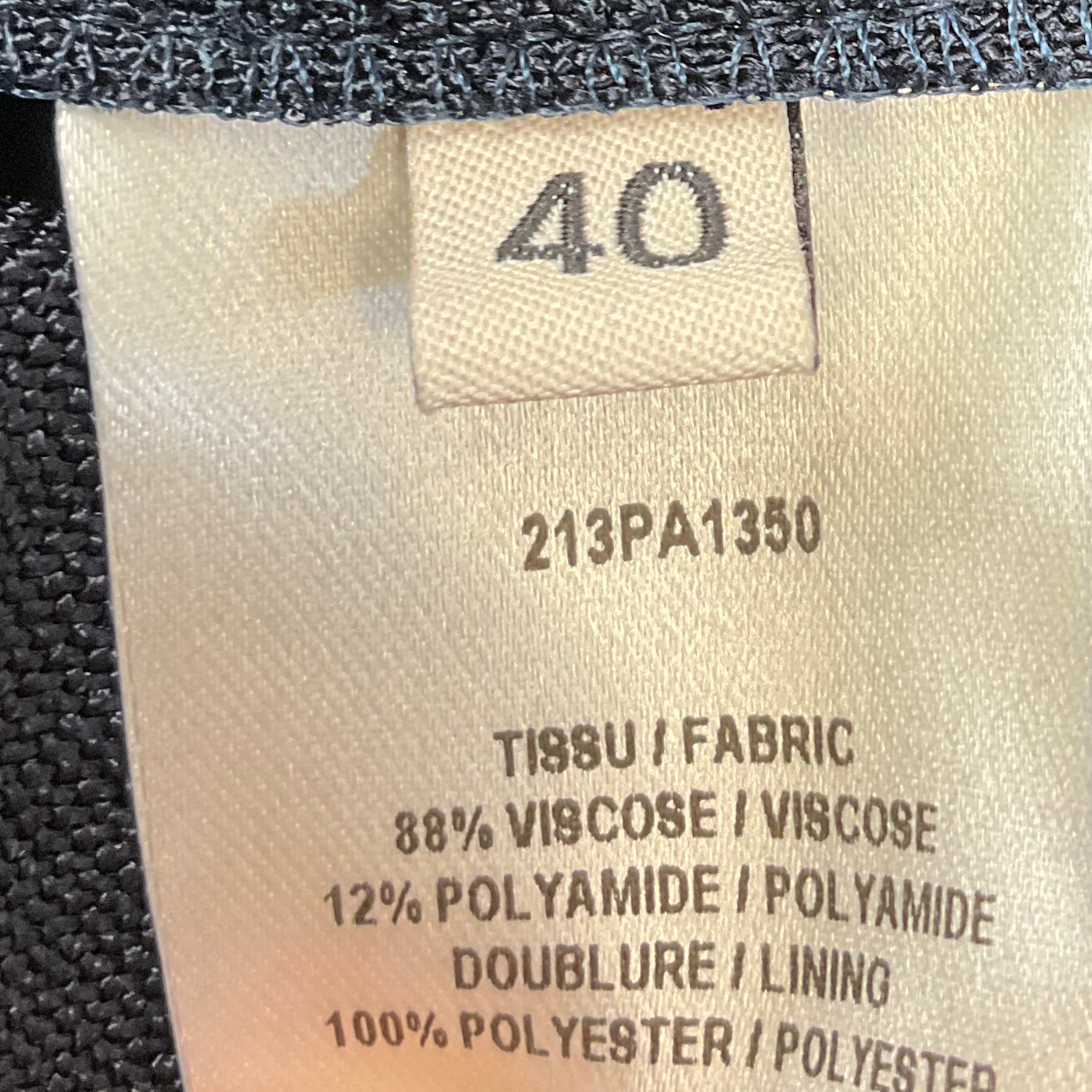 Alexandre Vauthier Navy Tailored Wide Leg Pant