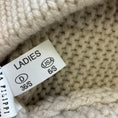 Load image into Gallery viewer, Fabiana Filippi Beige Monili Bead Embellished Shearling Pocket Wool Knit Sweater
