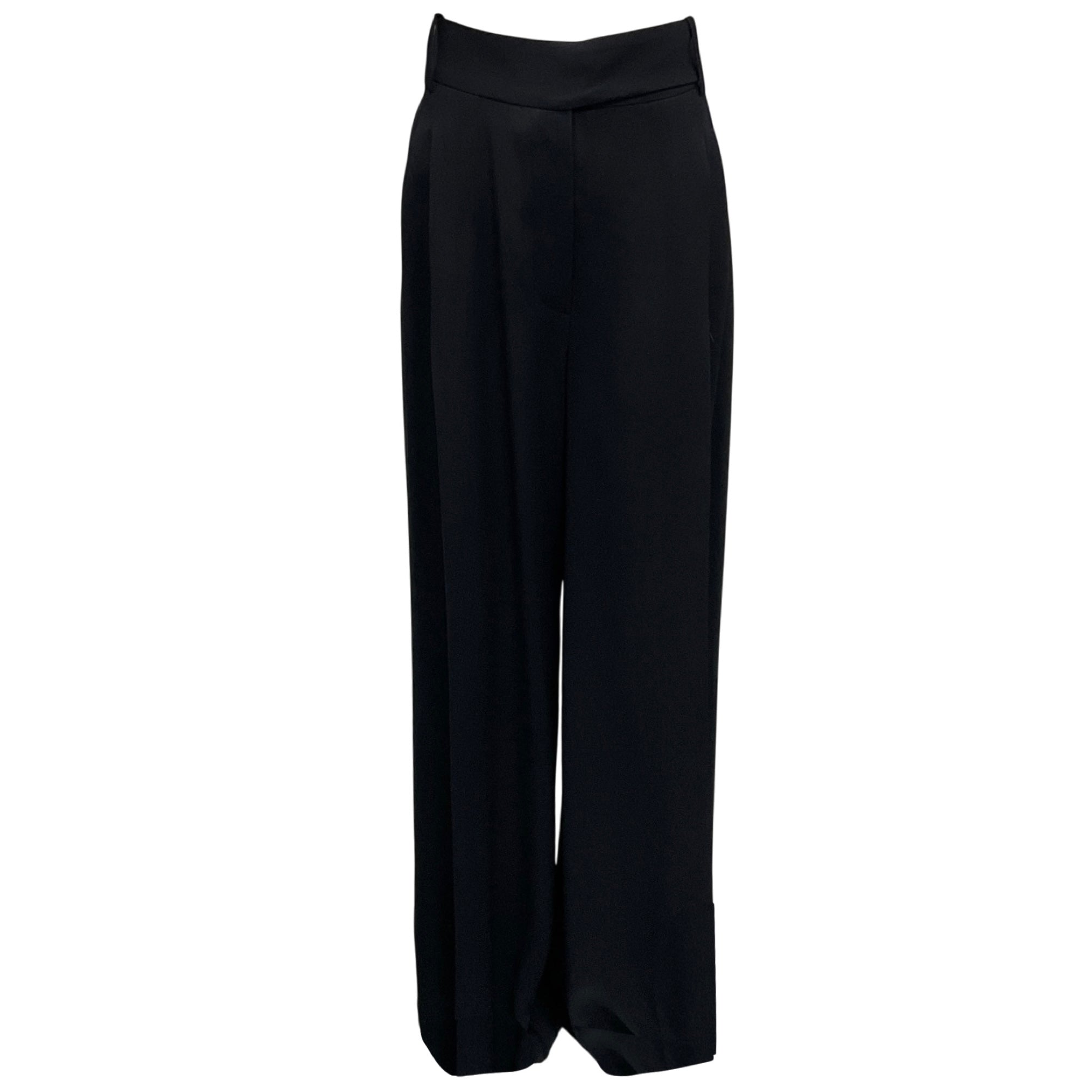 Alexandre Vauthier Navy Tailored Wide Leg Pant
