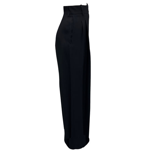 Alexandre Vauthier Navy Tailored Wide Leg Pant