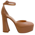 Load image into Gallery viewer, Gianvito Rossi Peach Leather Holly D'Orsay Pumps
