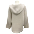 Load image into Gallery viewer, Fabiana Filippi Beige Monili Bead Embellished Shearling Pocket Wool Knit Sweater
