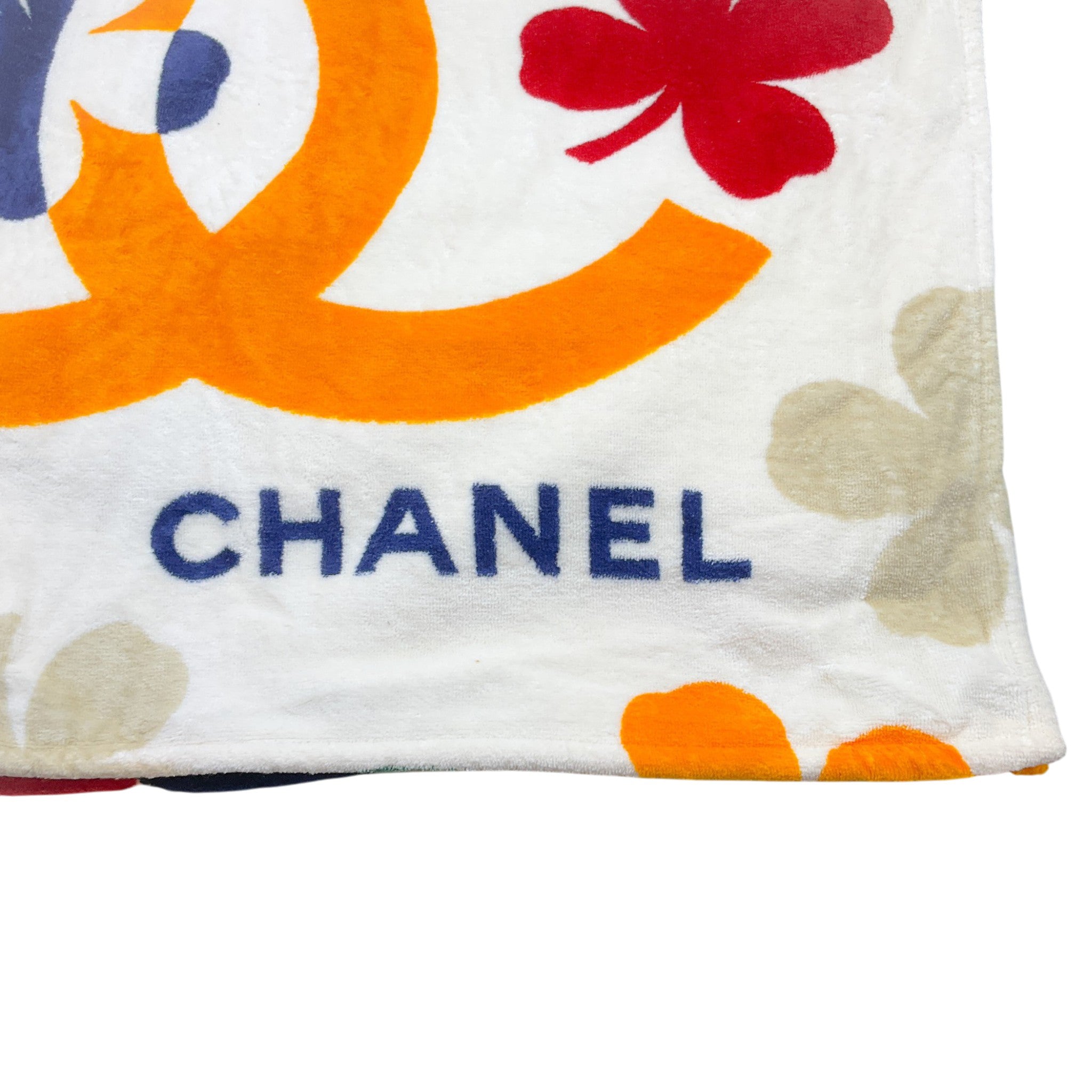 Chanel Rare Vintage Coco Beach Towel and Tote Bag Set