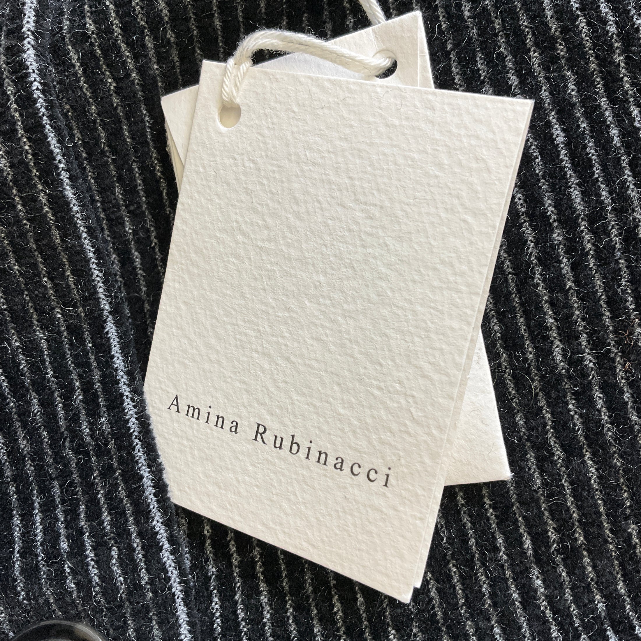 Amina Rubinacci Black / Grey Wool Knit Baltes Jacket