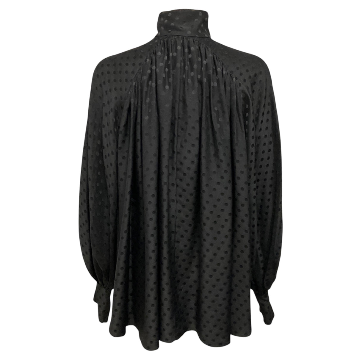 Zimmermann Black Polka Dot Patterned Silk Blouse