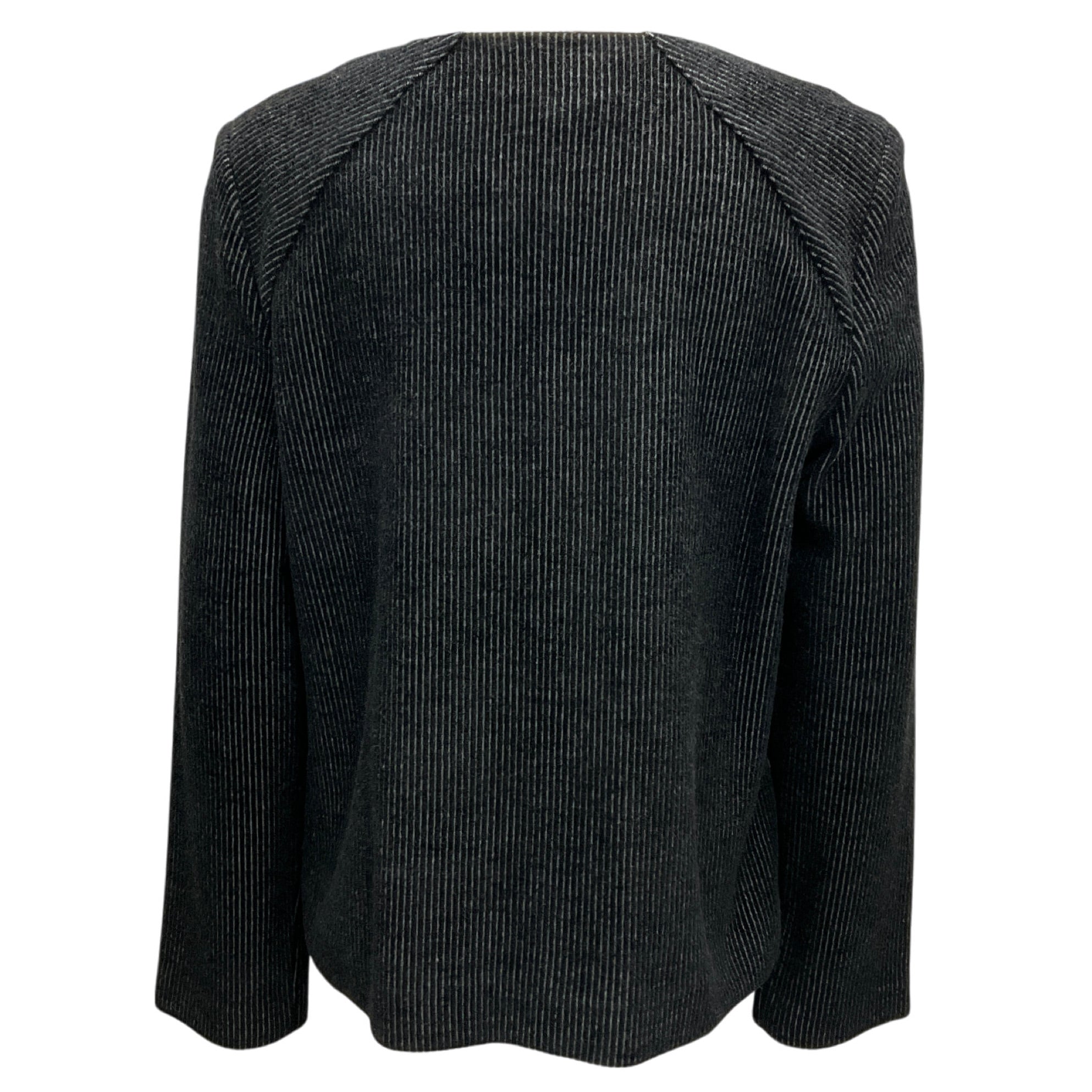 Amina Rubinacci Black / Grey Wool Knit Baltes Jacket