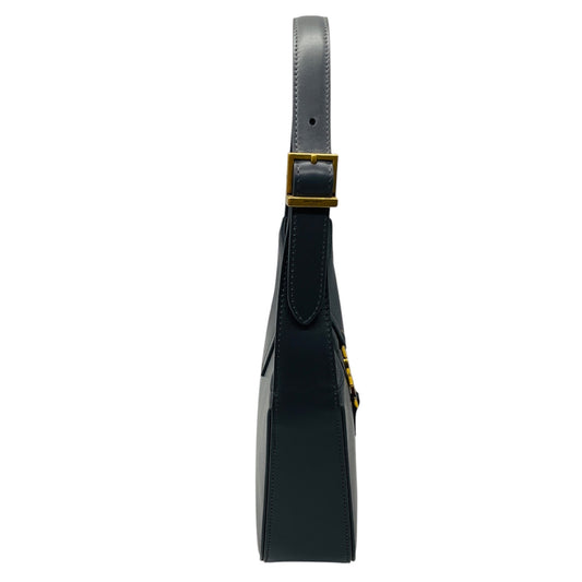 Saint Laurent Dark Grey Smooth Calfskin Le 5 a 7 Shoulder Bag