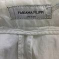 Load image into Gallery viewer, Fabiana Filippi White / Silver Monili Beaded Detail Cotton Pants
