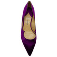 Load image into Gallery viewer, Paul Andrew Purple Satin Ankara Pumps with Crystal Heel
