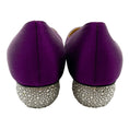 Load image into Gallery viewer, Paul Andrew Purple Satin Ankara Pumps with Crystal Heel
