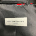 Load image into Gallery viewer, Dries Van Noten Black / Red Printed Satin Evening Coat
