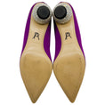 Load image into Gallery viewer, Paul Andrew Purple Satin Ankara Pumps with Crystal Heel
