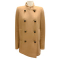 Load image into Gallery viewer, Mantu Tan Double Breasted Wool and Angora Coat
