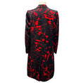 Load image into Gallery viewer, Dries Van Noten Black / Red Printed Satin Evening Coat
