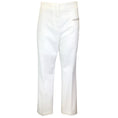 Load image into Gallery viewer, Fabiana Filippi White / Silver Monili Beaded Detail Cotton Pants
