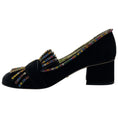 Load image into Gallery viewer, Gucci GG Marmont Pumps with Rainbow Crystal Fringe
