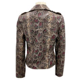 Load image into Gallery viewer, Neiman Marcus The Leather Collection Multi Snake Print Leather Biker Jacket
