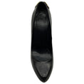 Load image into Gallery viewer, Givenchy Black Leather Platform Pumps with Gold Metal Embellishment
