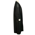 Load image into Gallery viewer, Fear of God Black Marbella Cow Leather Open Front Mid Length Coat
