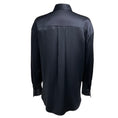 Load image into Gallery viewer, Brunello Cucinelli Night Sky Navy Blue Silk Shirt with Monili Chain
