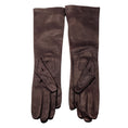 Load image into Gallery viewer, Marni Dark Brown Long Leather Gloves
