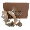 Load image into Gallery viewer, Gianvito Rossi Silver / PVC Estelle Sandals
