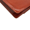 Load image into Gallery viewer, Darby Scott Orange Lizard Necklace Bag
