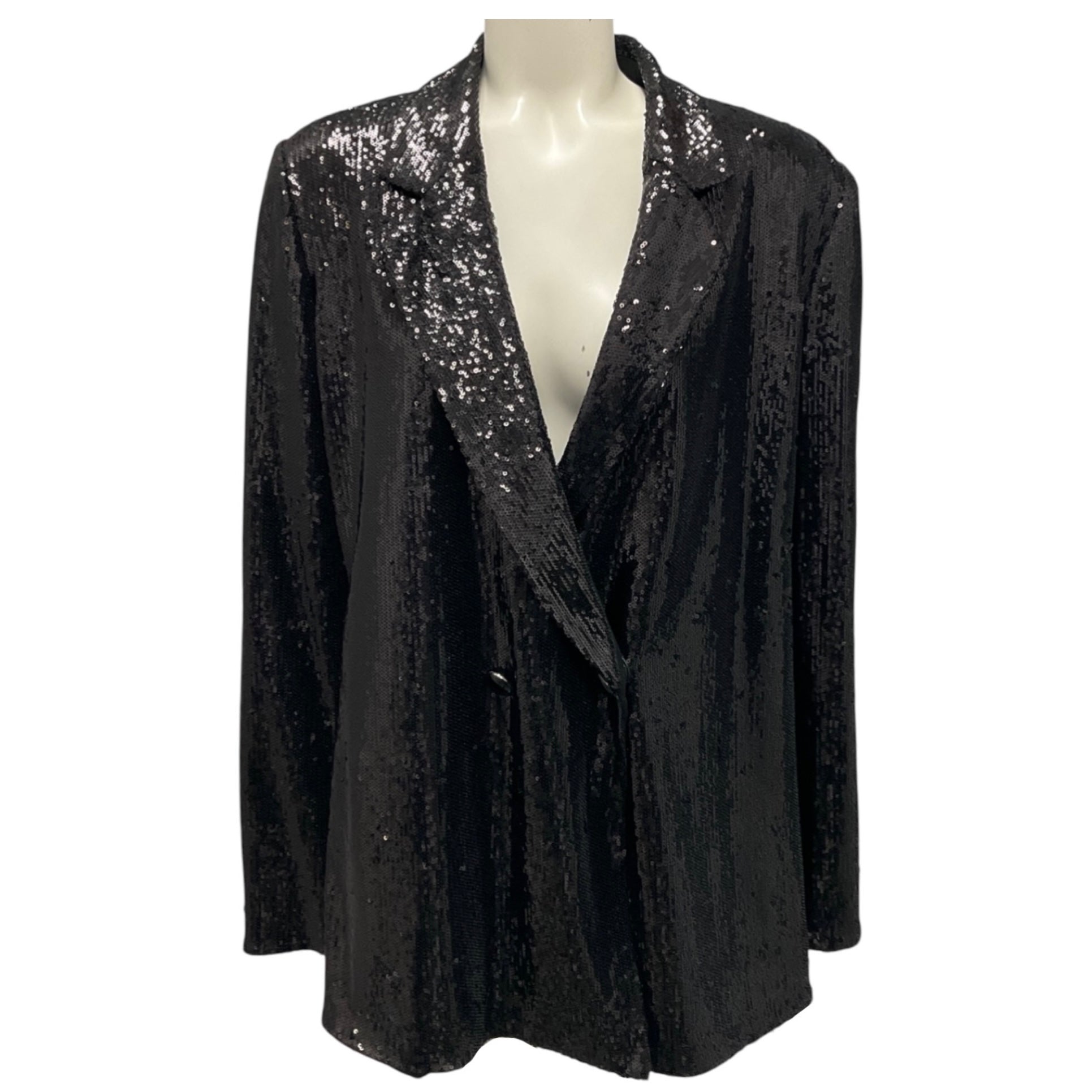 Emporio Armani Black 2022 Sequin Blazer